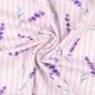 Preview: Canvas Druck Lavendelblüten und Blätter auf Flieder